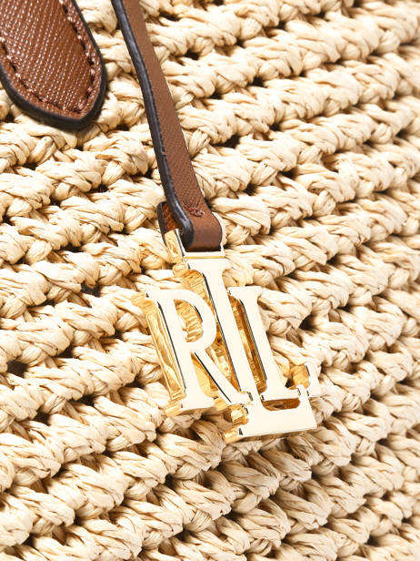 Schoudertas Lainey Raffia En Leder Lauren ralph lauren Beige lainey 31982179 ander zicht 2